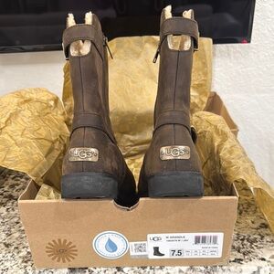 UGG Brown Leather Boots